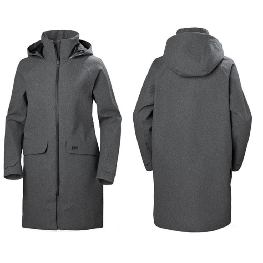 Helly Hansen Women’s Helly Tech® Long Hooded Softshell Parka – Grey, Size M